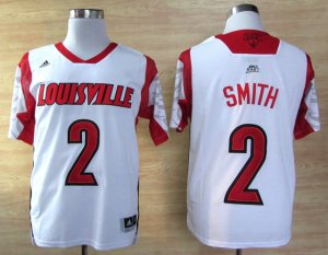 Maillot De Basket NCAA Louisville Cardinals 2013 March Madness Russ Smith 2 Authentique Blanc